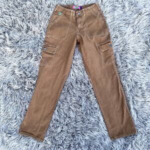 Empyre Tapered Leg Cargo Pants Tan Cotton Juniors 3 Pockets Zumiez